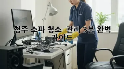 청주 소파 청소 & 관리: 3분 완벽 가이드!